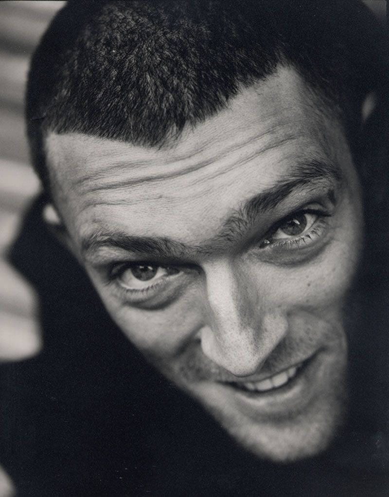 Greyscale Bald Vincent Cassel Close Up