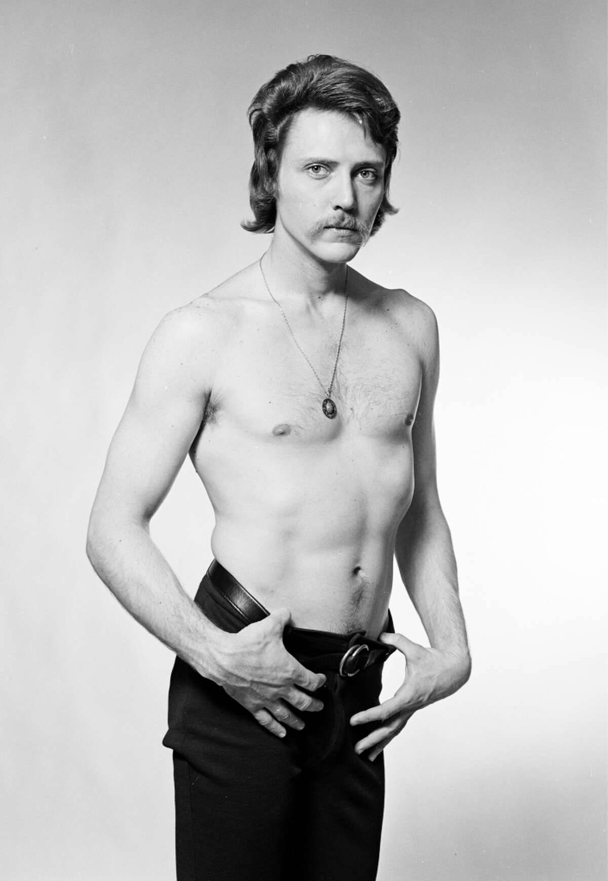 Greyscale Of Topless Christopher Walken