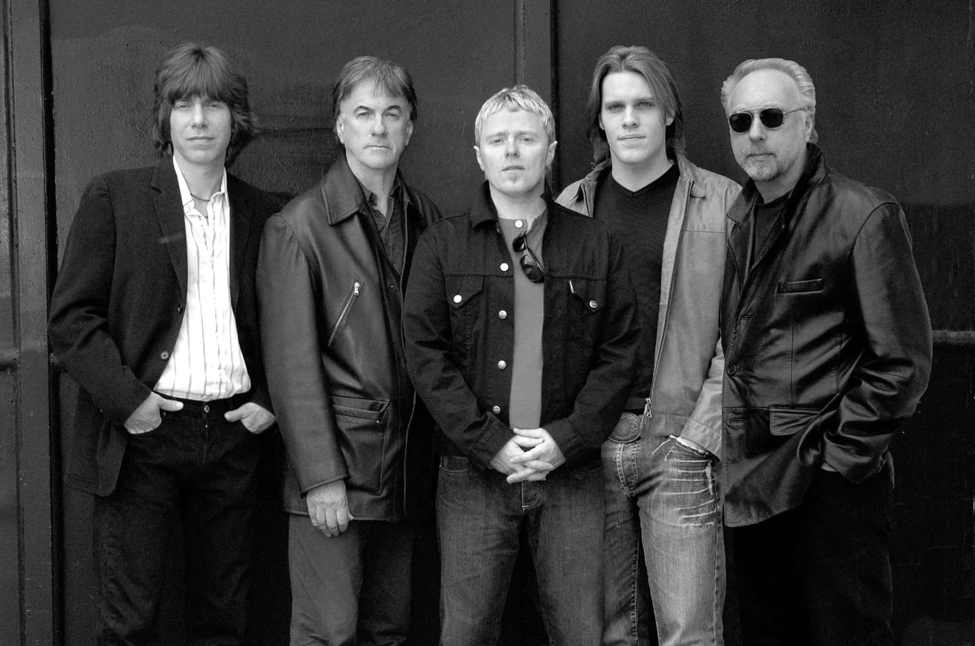 Greyscale The Yardbirds Rock Band Members Background