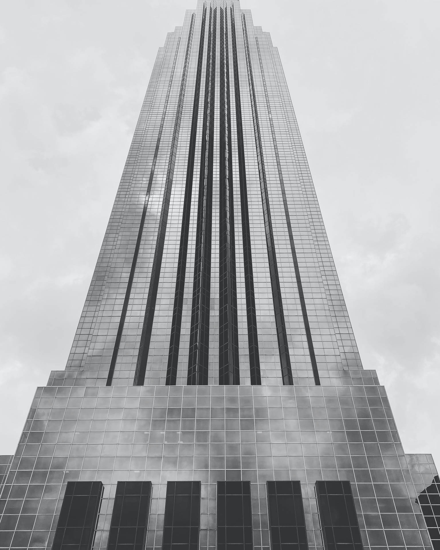 Greyscale Williams Tower Houston Background