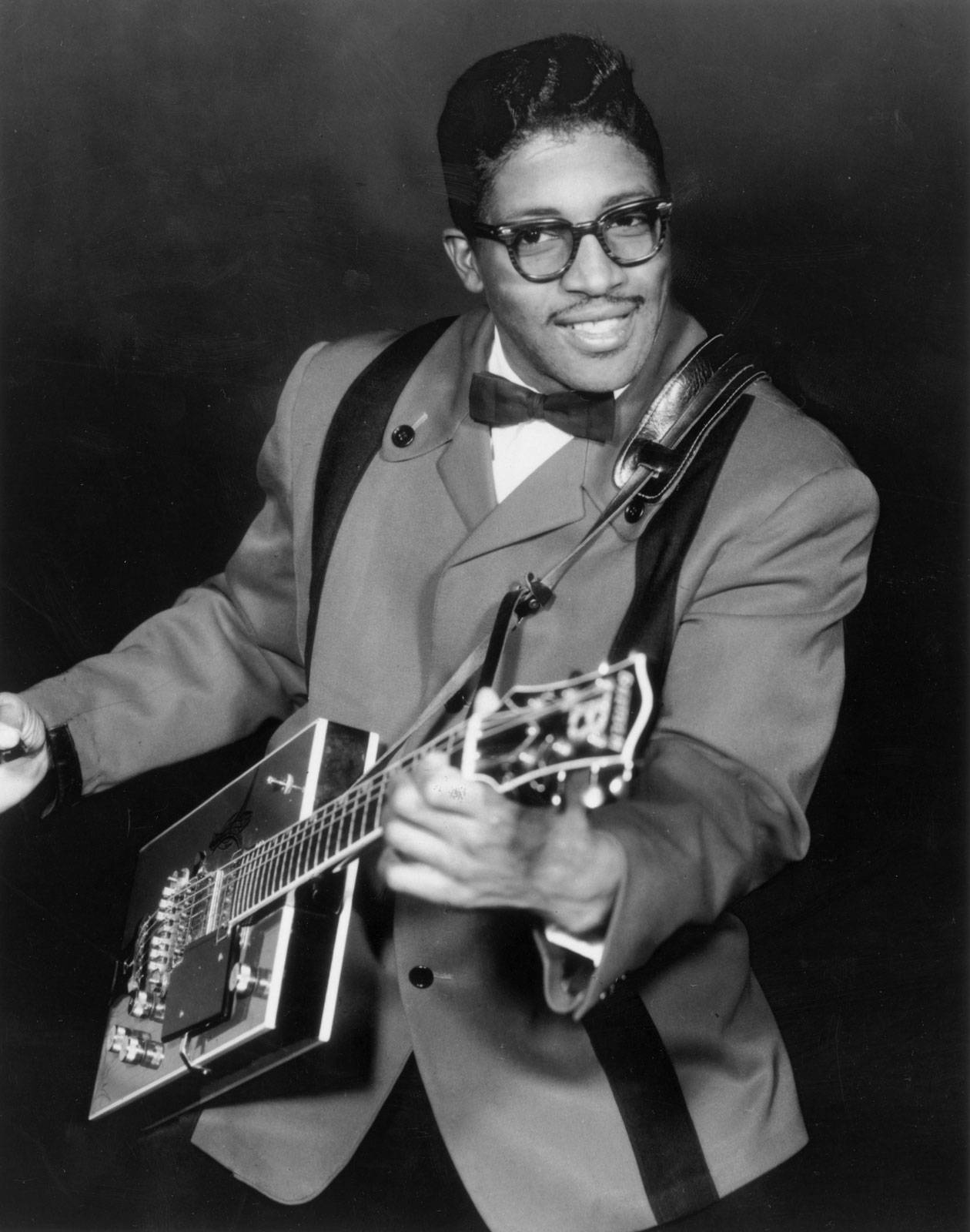 Greyscale Young Bo Diddley Background