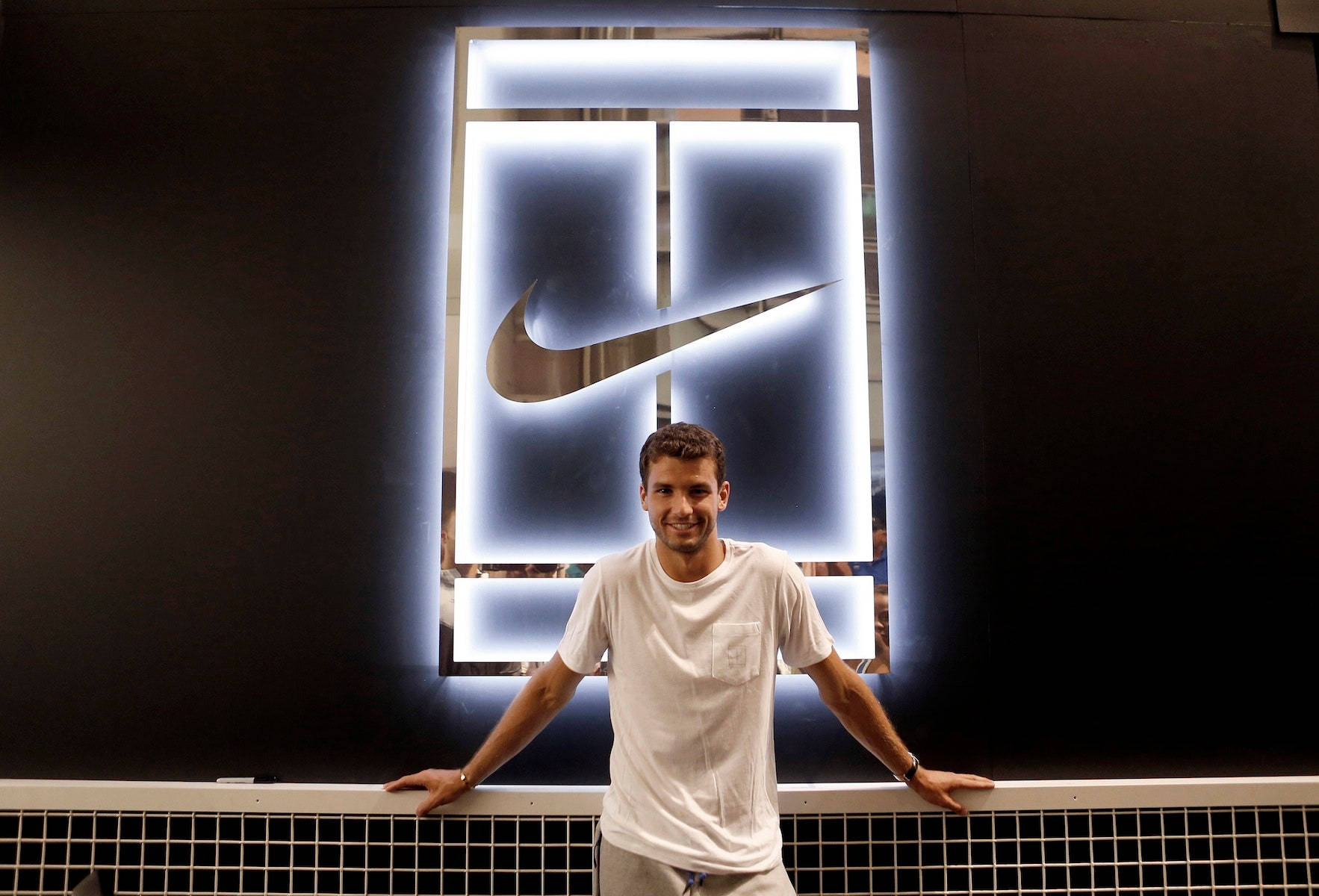 Grigor Dimitrov With Nike Logo