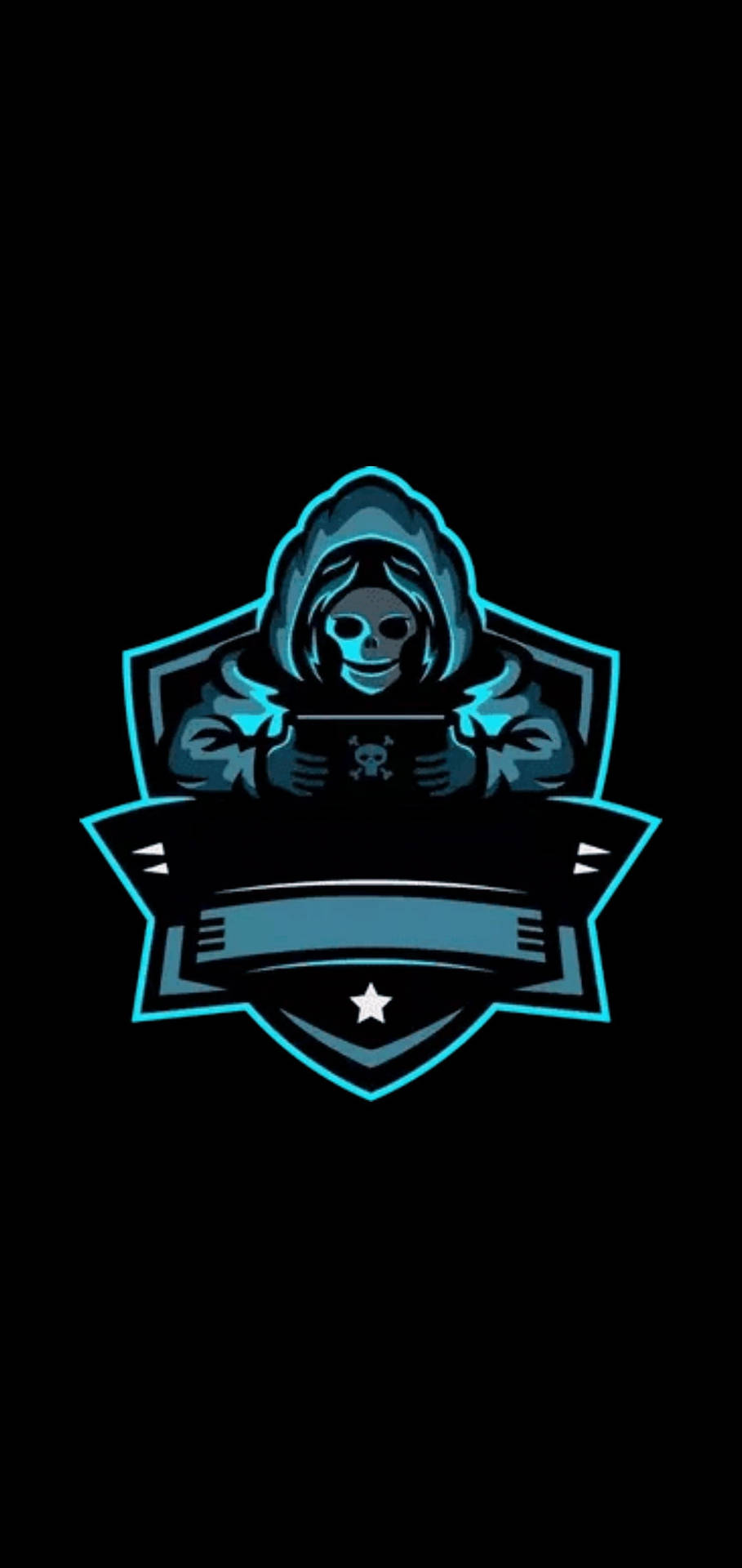 Grim Reaper Playing Gaming Logo Hd Background