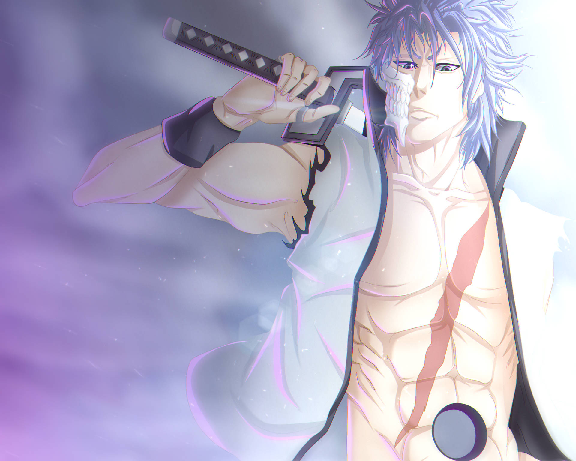 Grimmjow Carrying Sword Background