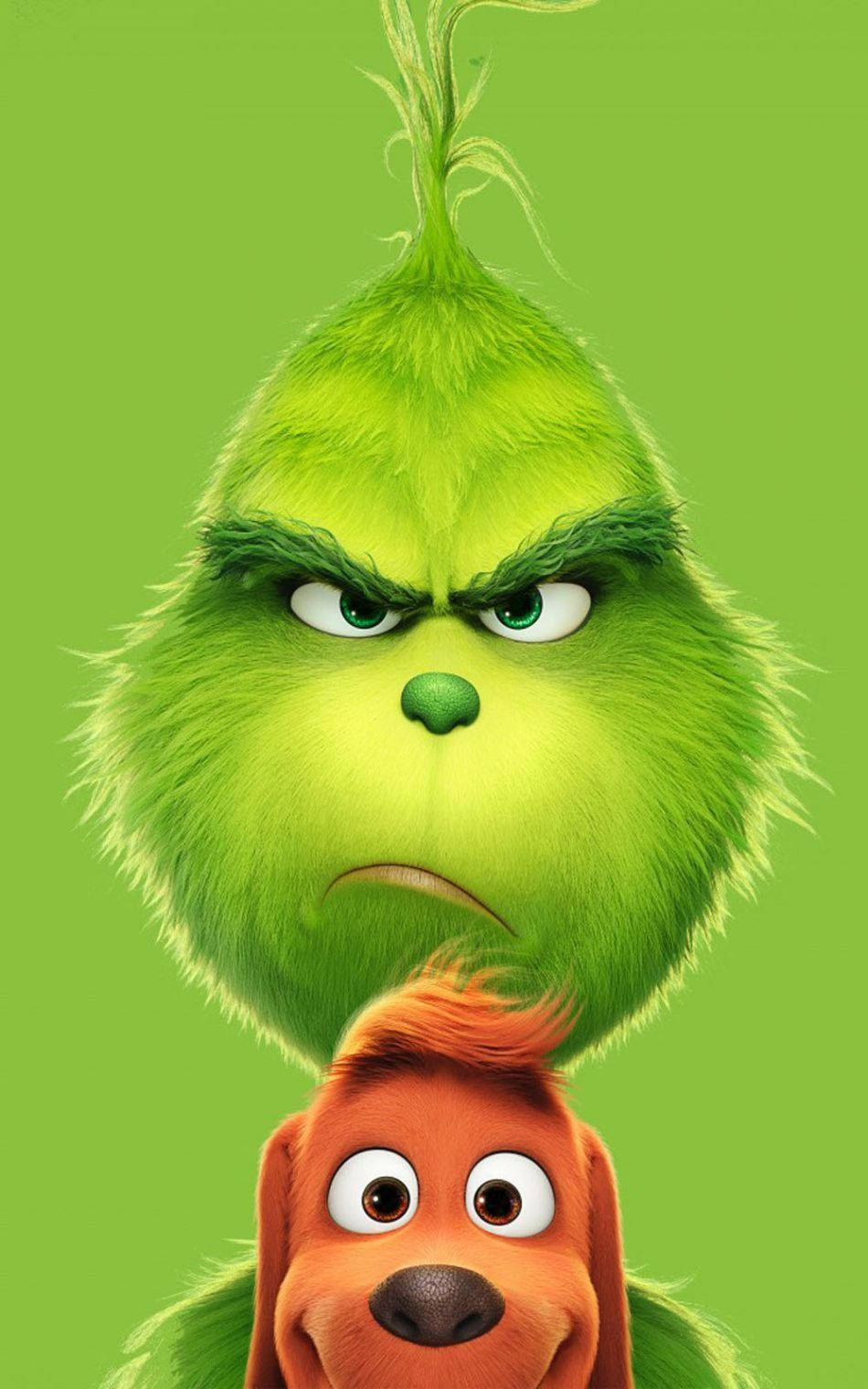 Grinch And Max Cartoon Phone Background