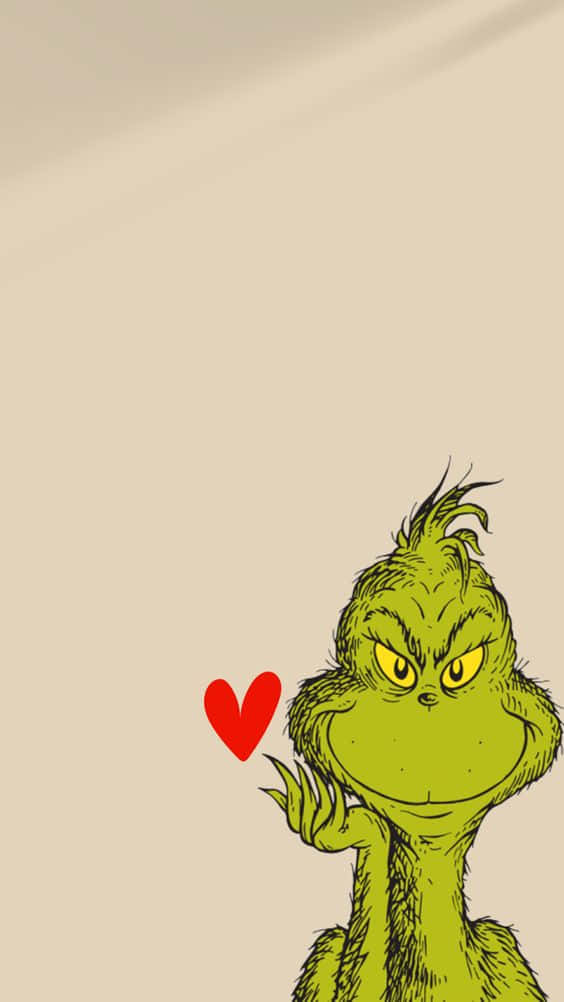 Grinch Christmas Iphone Heart