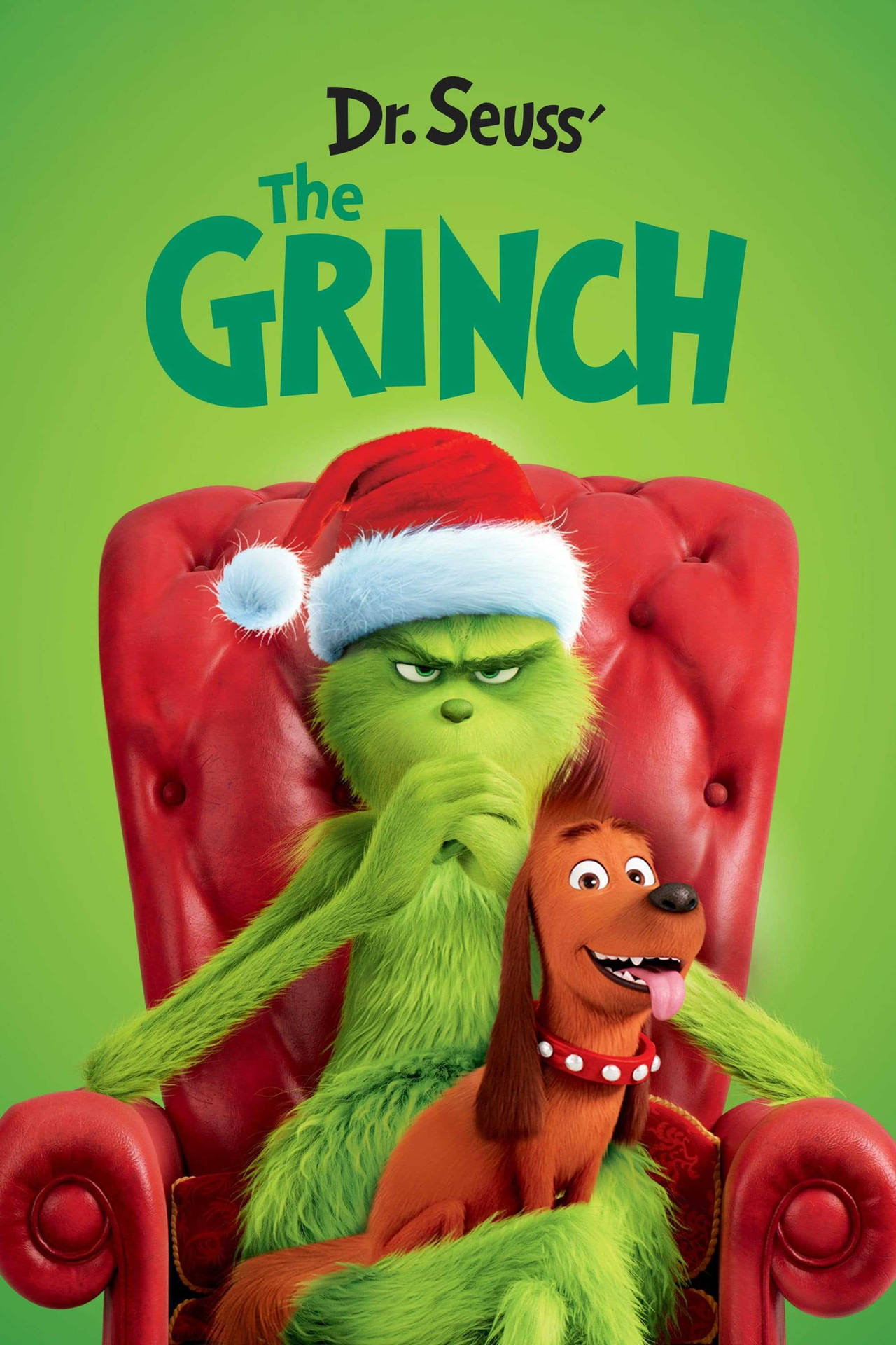 Grinch In Red Sofa Background