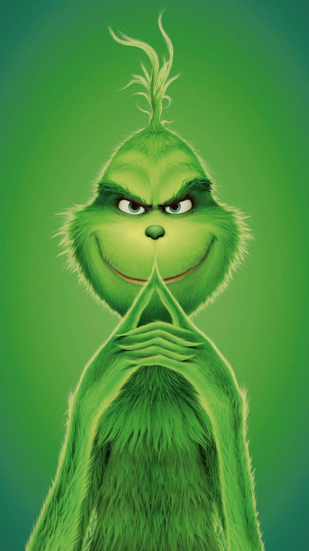 Grinch Serious Pose Background