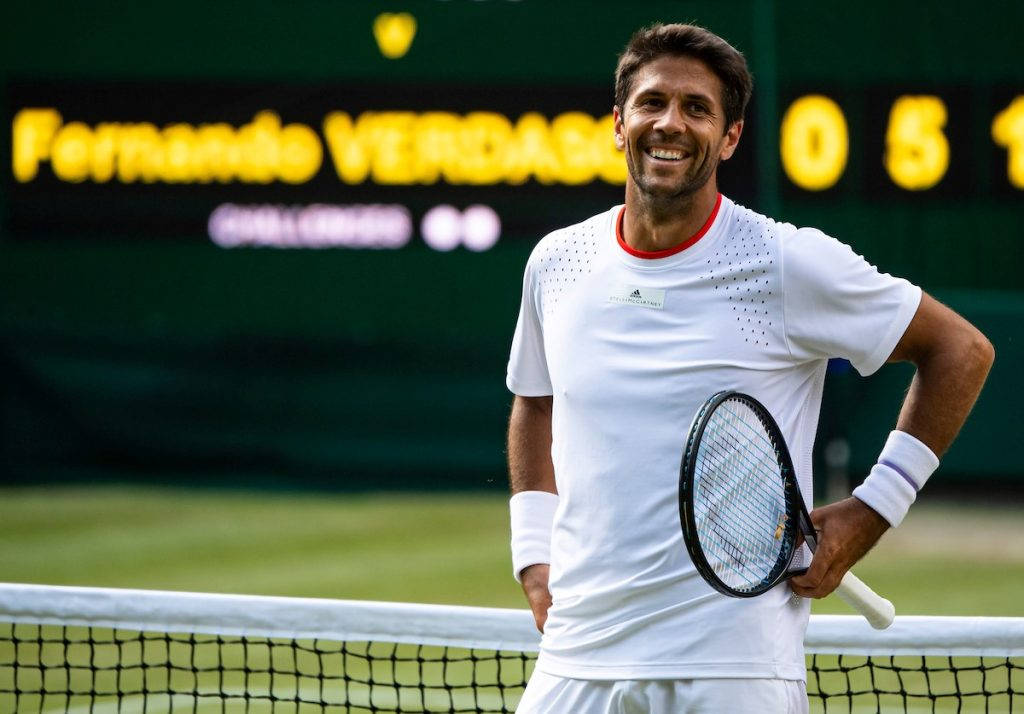 Grinning Fernando Verdasco Background