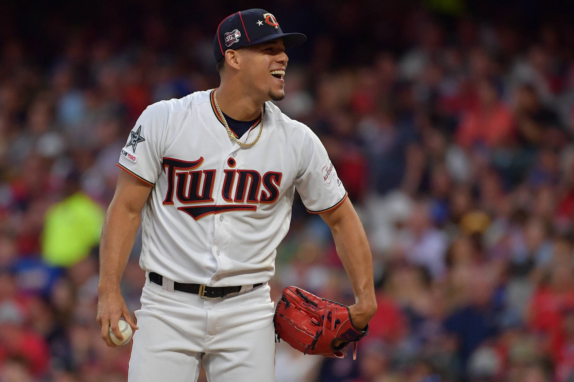 Grinning Jose Berrios Background