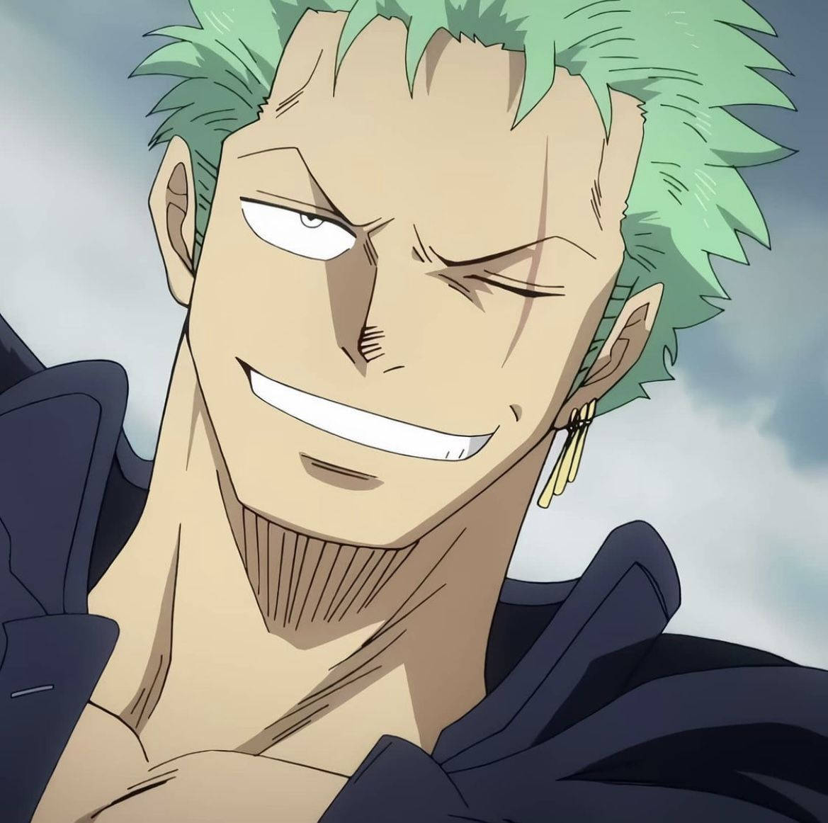 Grinning One Piece Roronoa Zoro Pfp Background