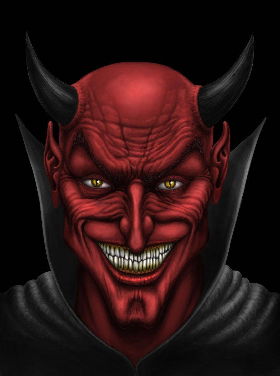 Grinning Red Devil For Iphone Background