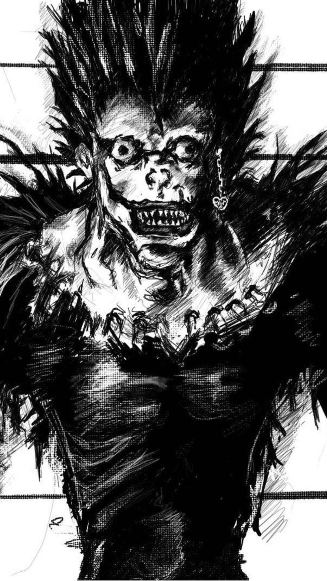 Grisly Ryuk Death Note Iphone Background