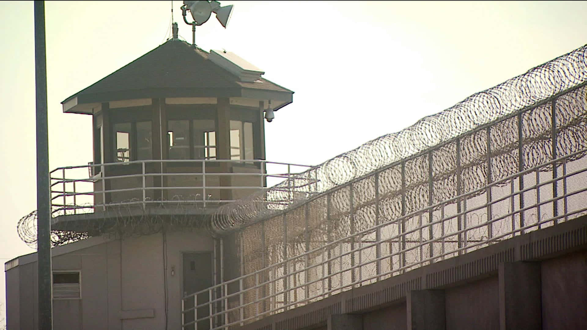 Gritty Prison Tower Standing Guard