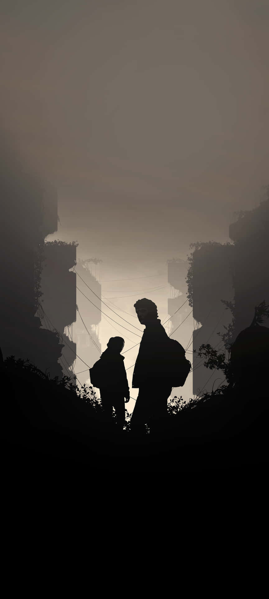 Gritty Silhouette Background