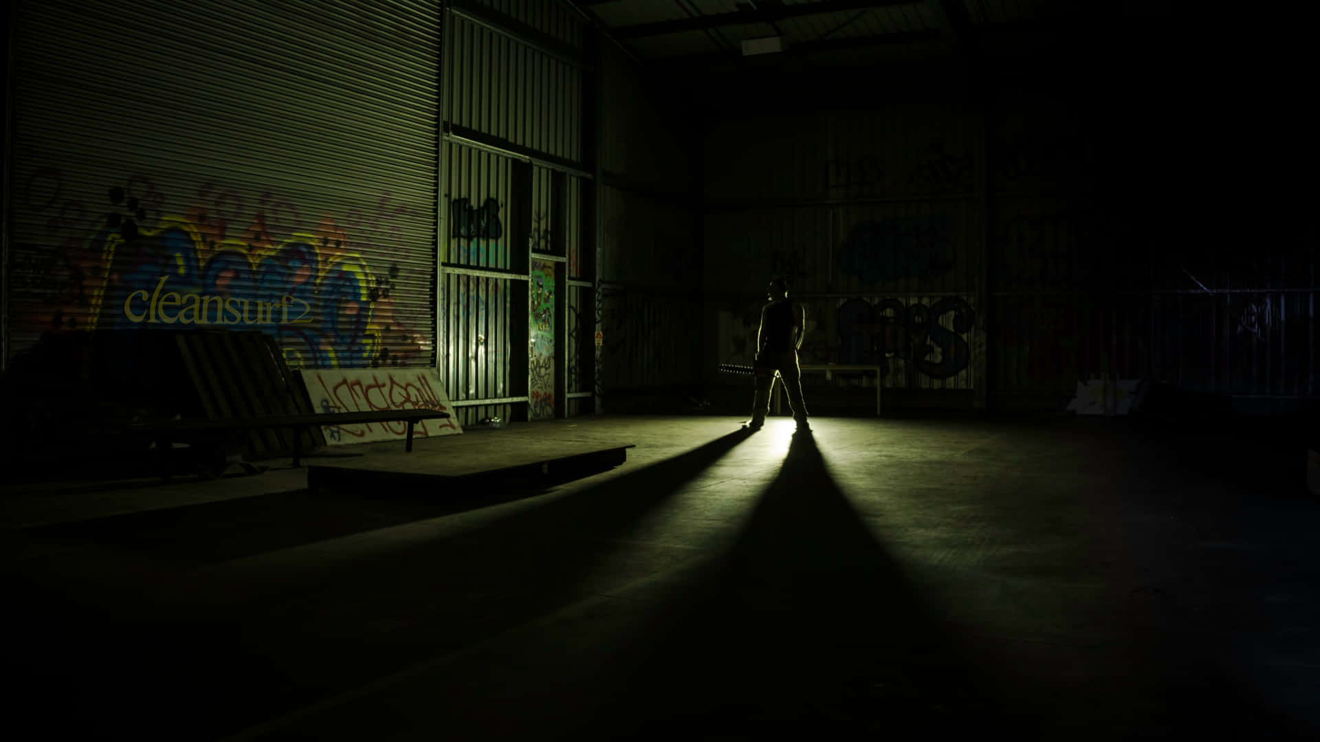 Gritty Warehouse Background