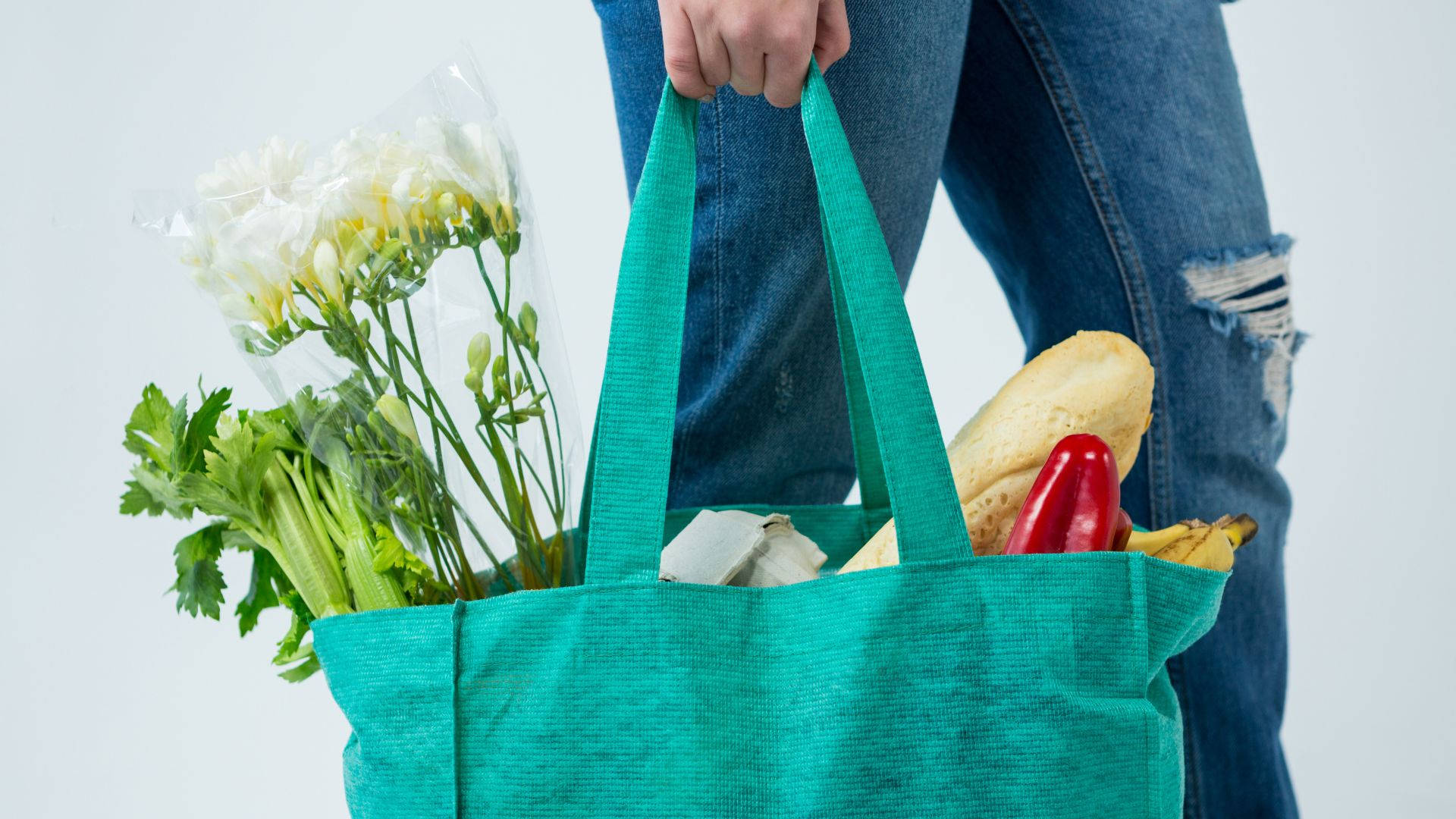 Grocery Bag With Fruits