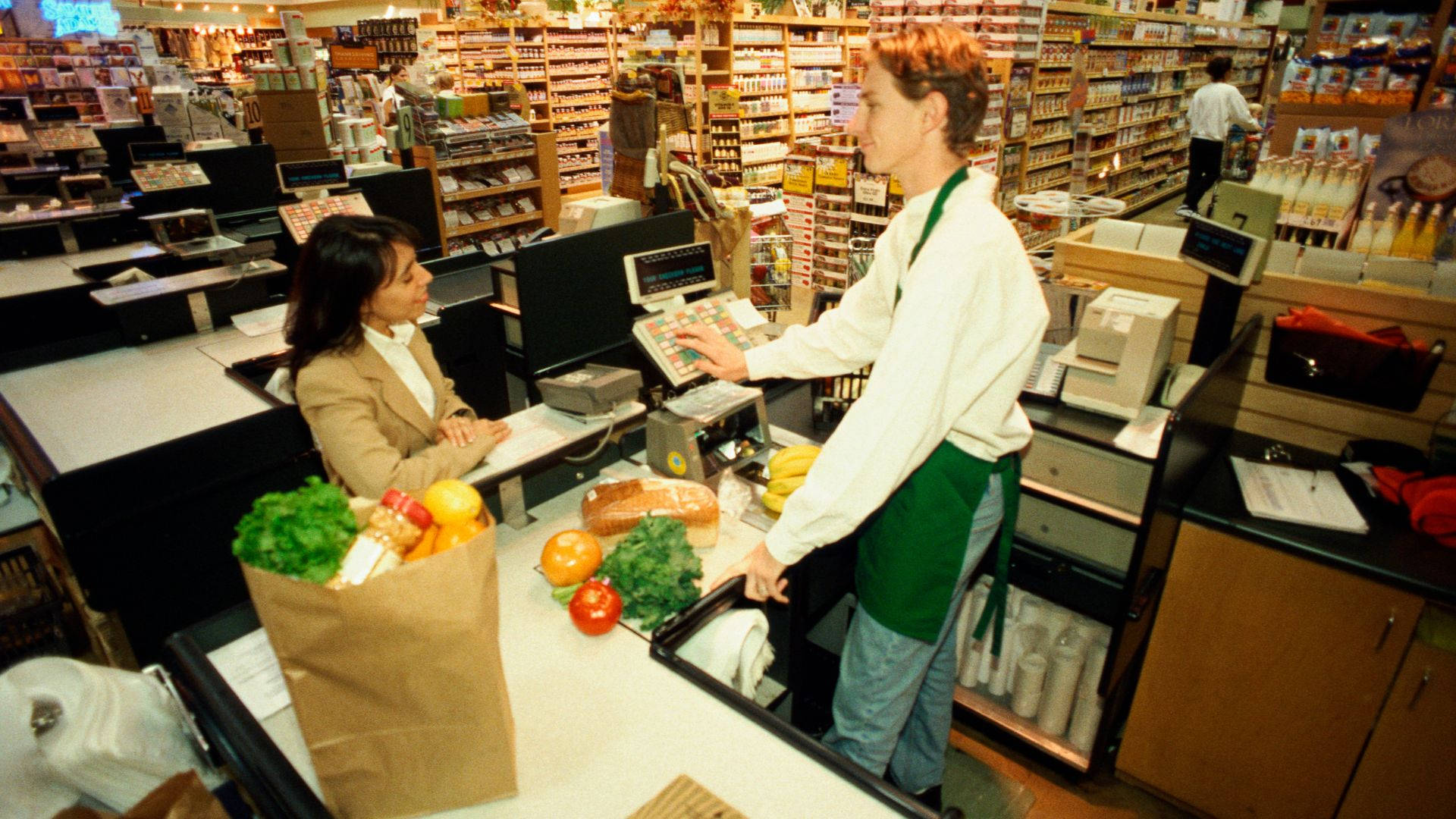 Grocery Bags Counter