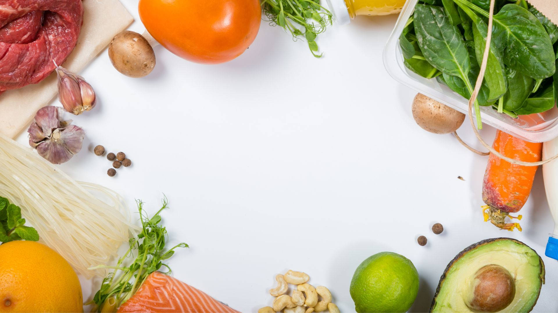 Grocery Fresh And Colorful Background