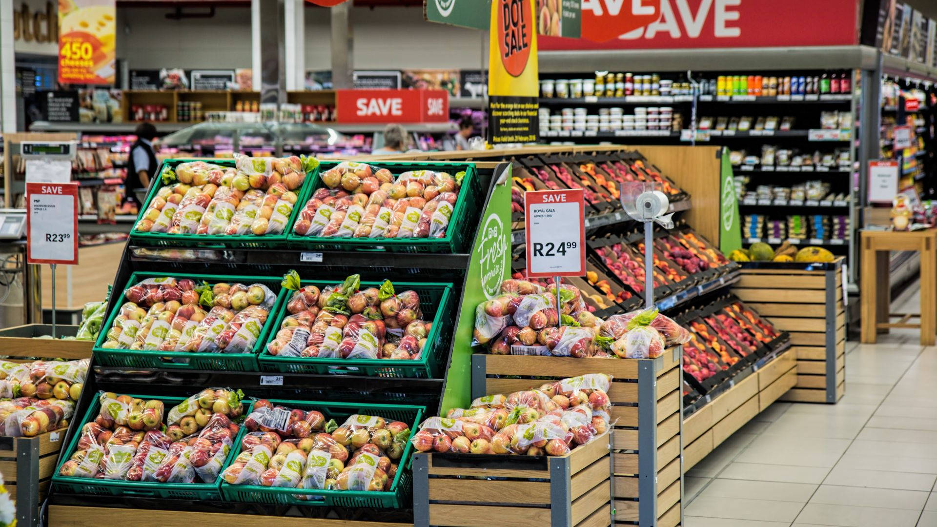 Grocery Items Supermarket Background