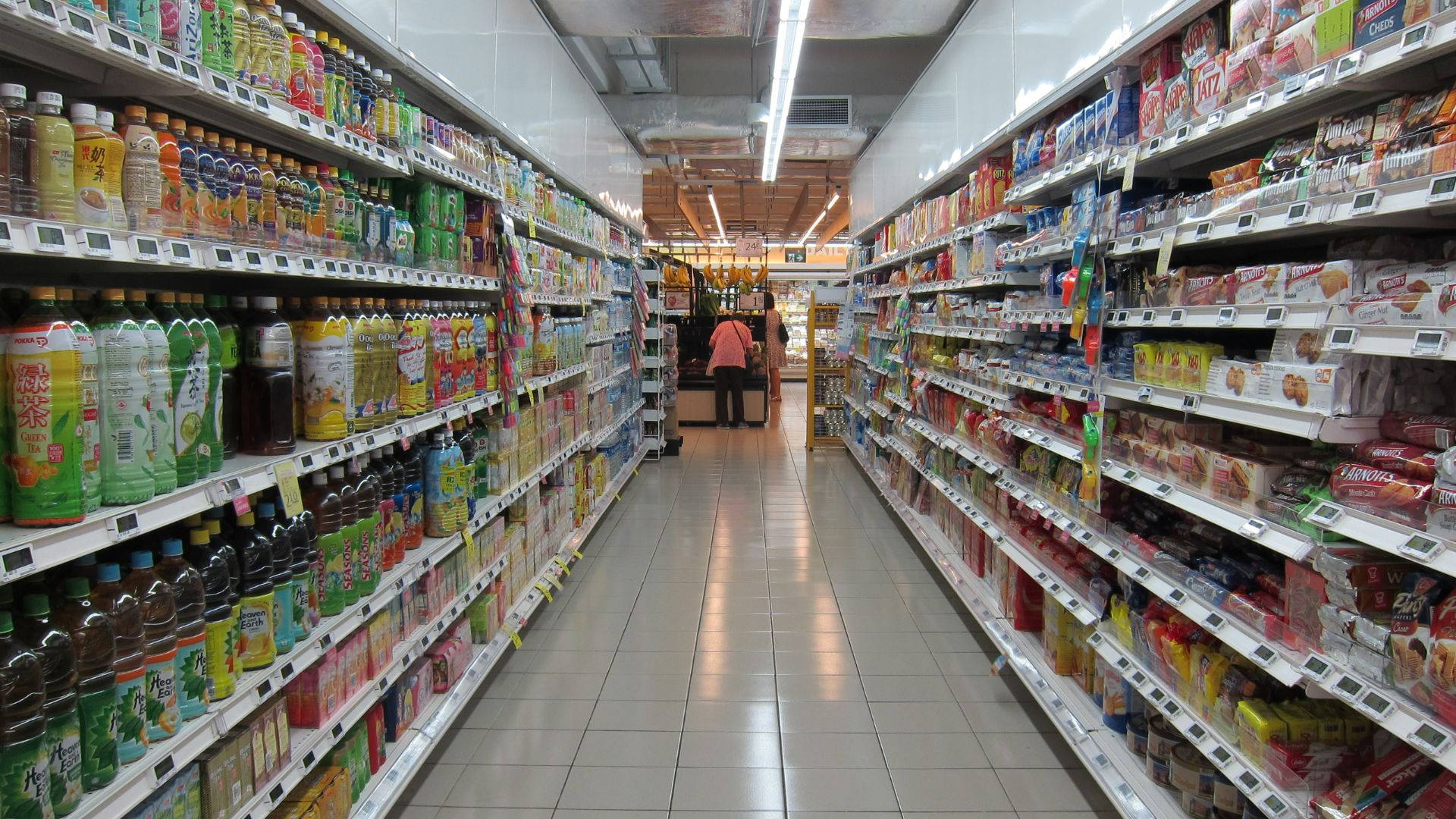 Grocery Store Midnight Shop Items Background