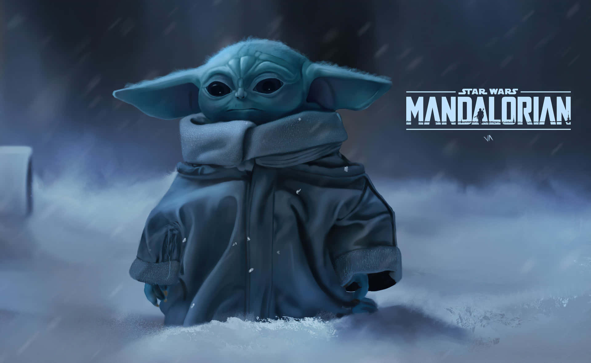 Groguin Snow The Mandalorian Background