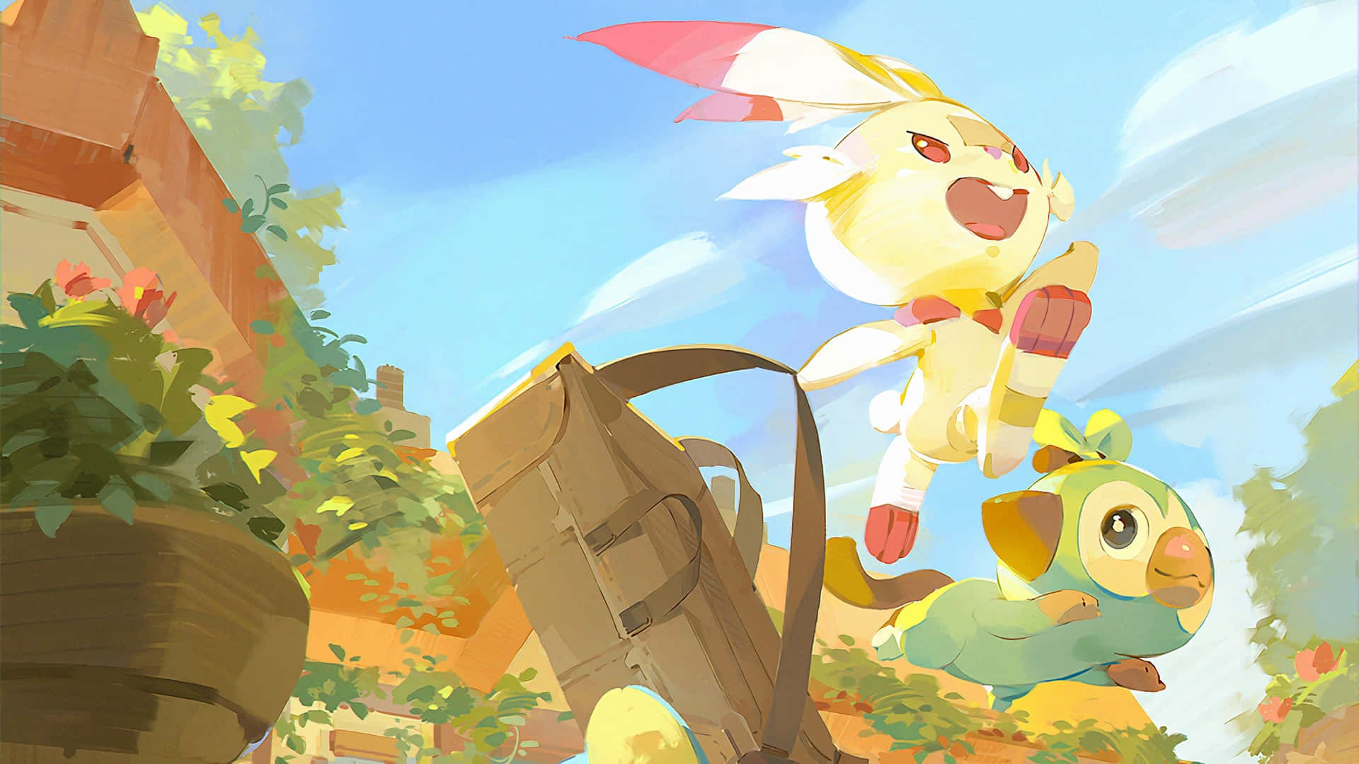 Grookey_and_ Scorbunny_ Adventure Background