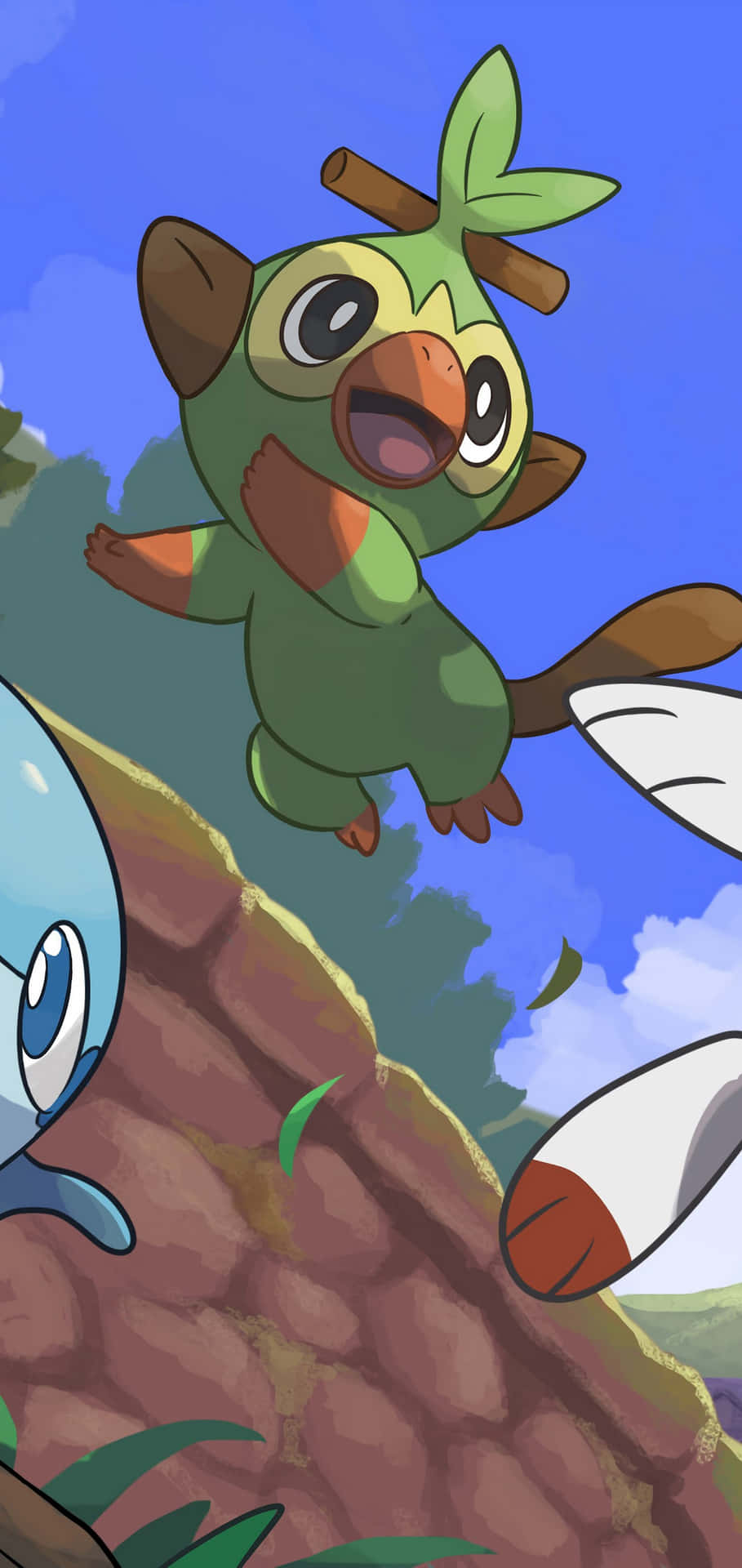 Grookey Jumping Adventure Background