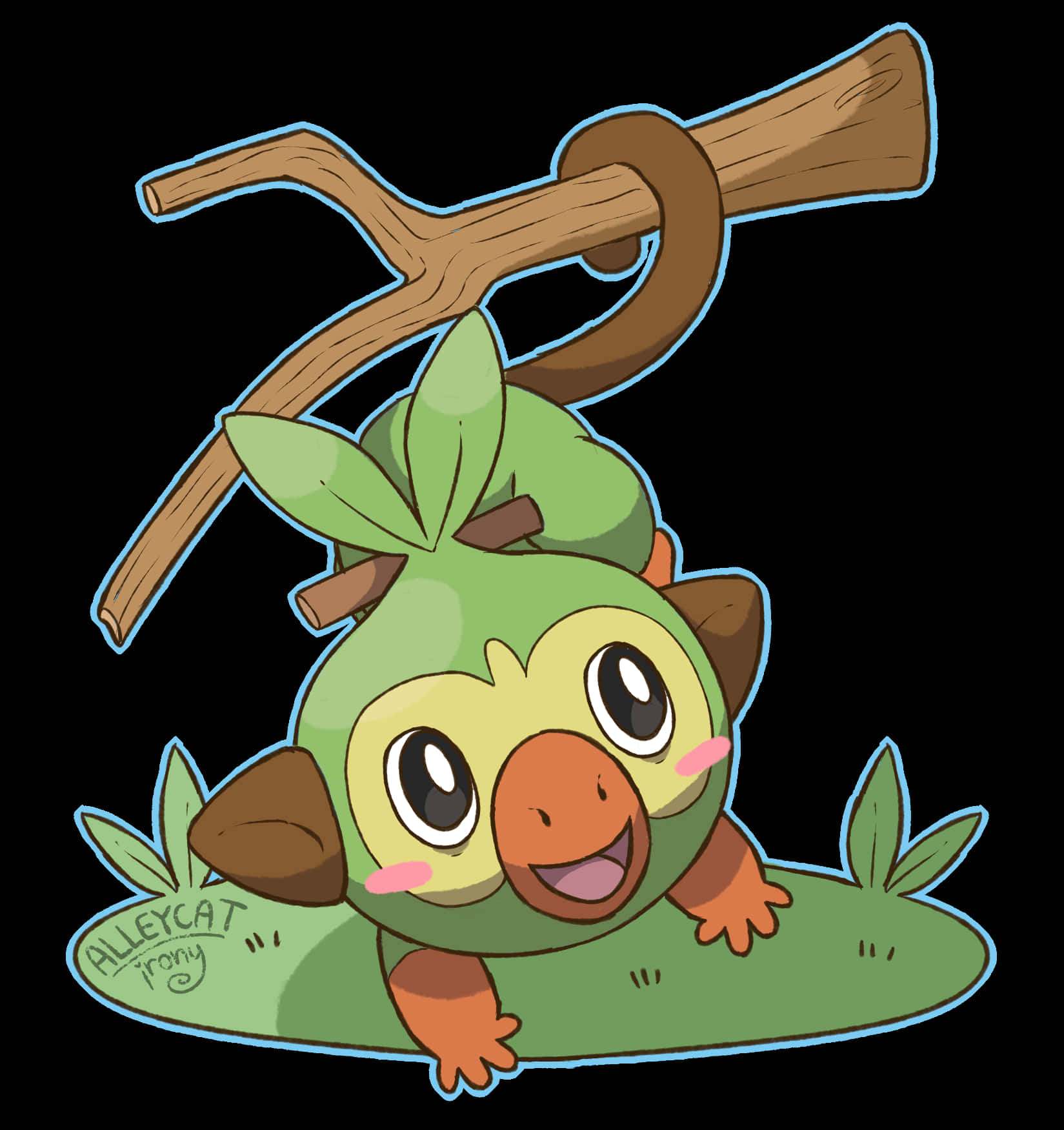 Grookey Pokemon Illustration Background