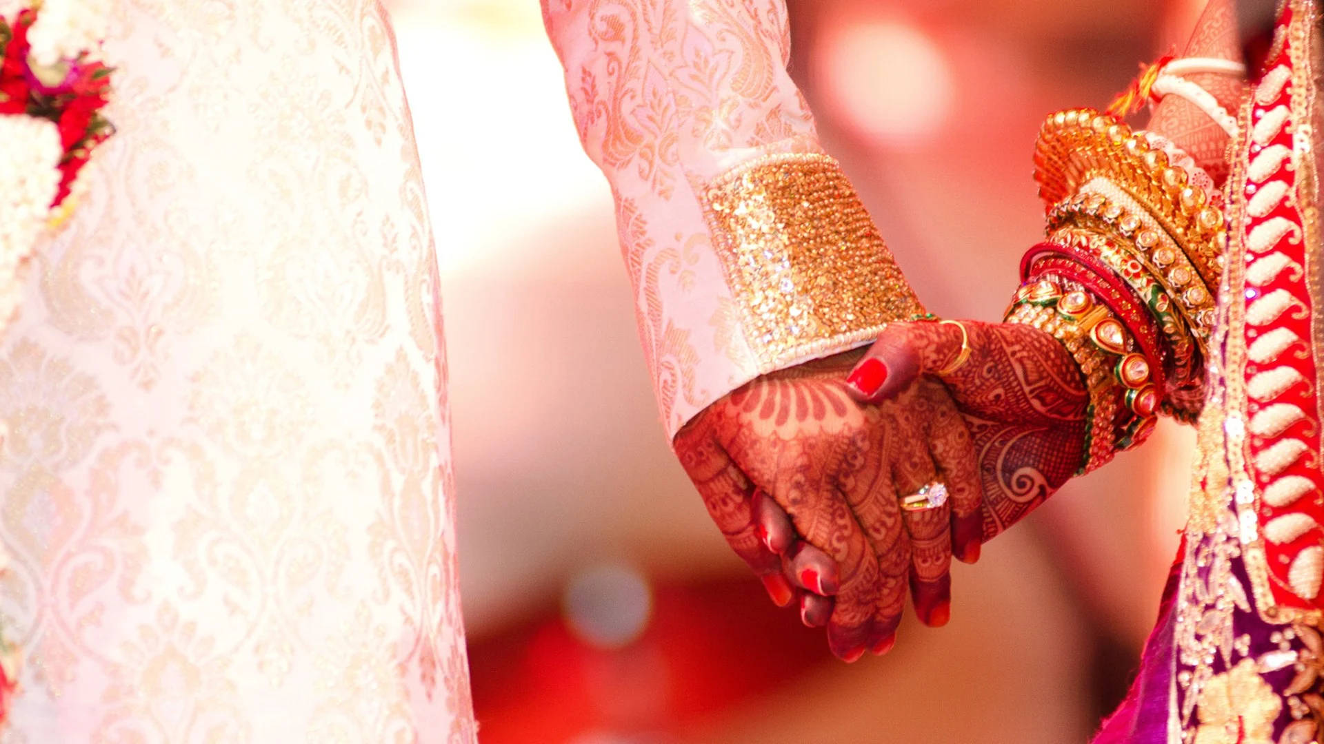 Groom And Bridal Henna Background