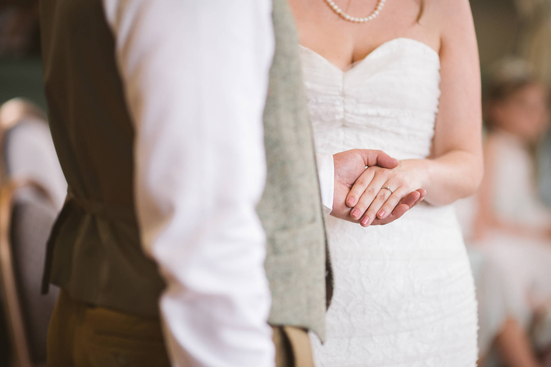 Groom And Bride's Hands Background