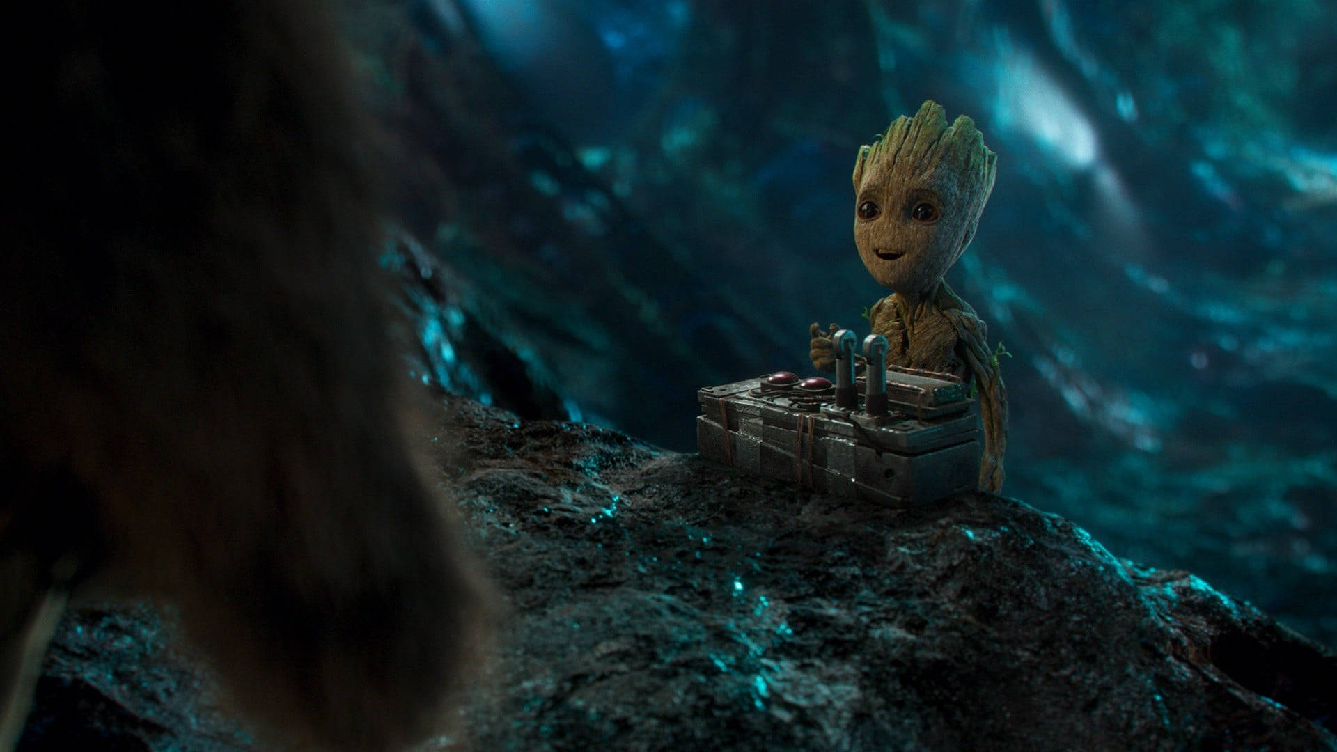 Groot Don't Push The Button Background