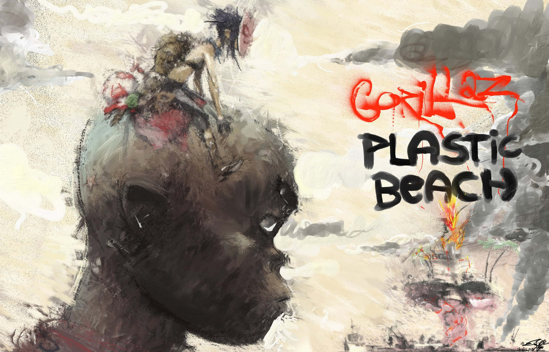Groovy 4k Wallpaper Of The Inventive Band Gorillaz Background