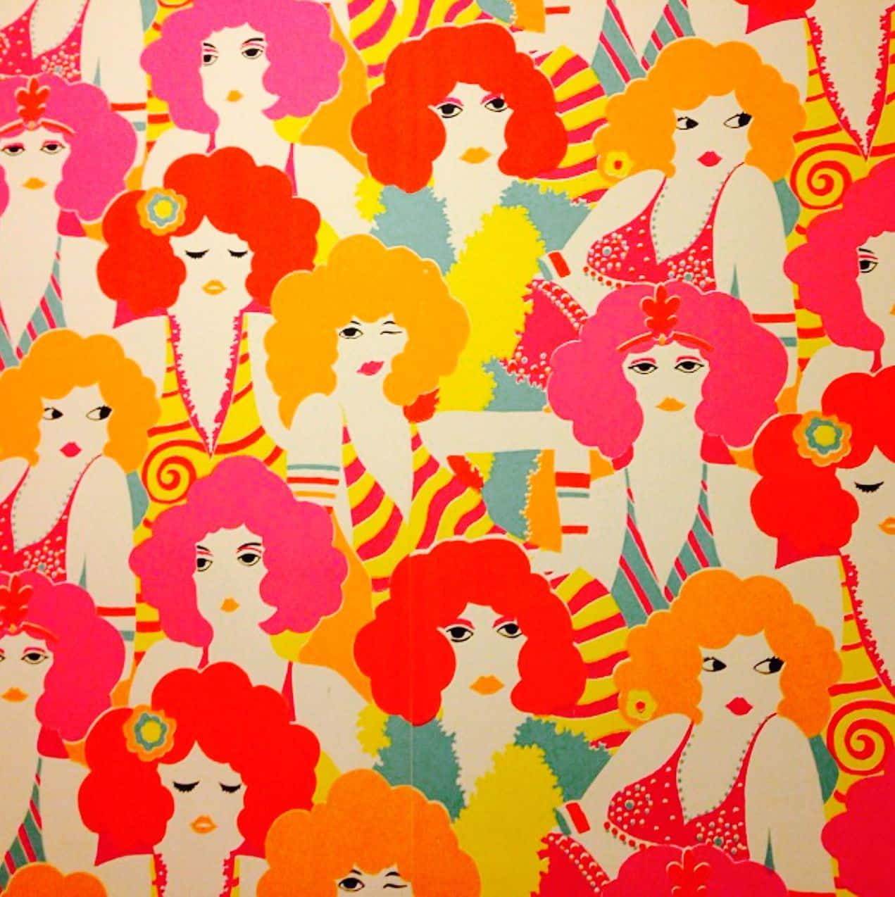 Groovy Psychedelic 70s Aesthetic Wallpaper Background