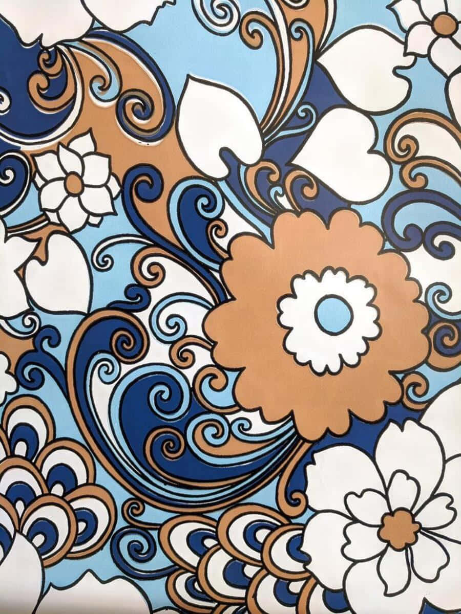 Groovy Vibes And Psychedelic Dreams In The 1970s Background