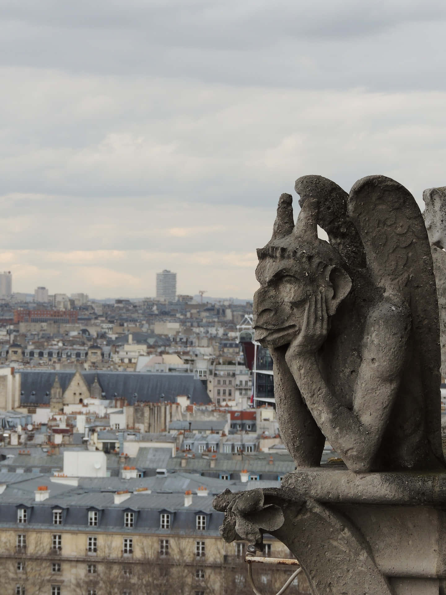 Grotesque Bored Gargoyle Background