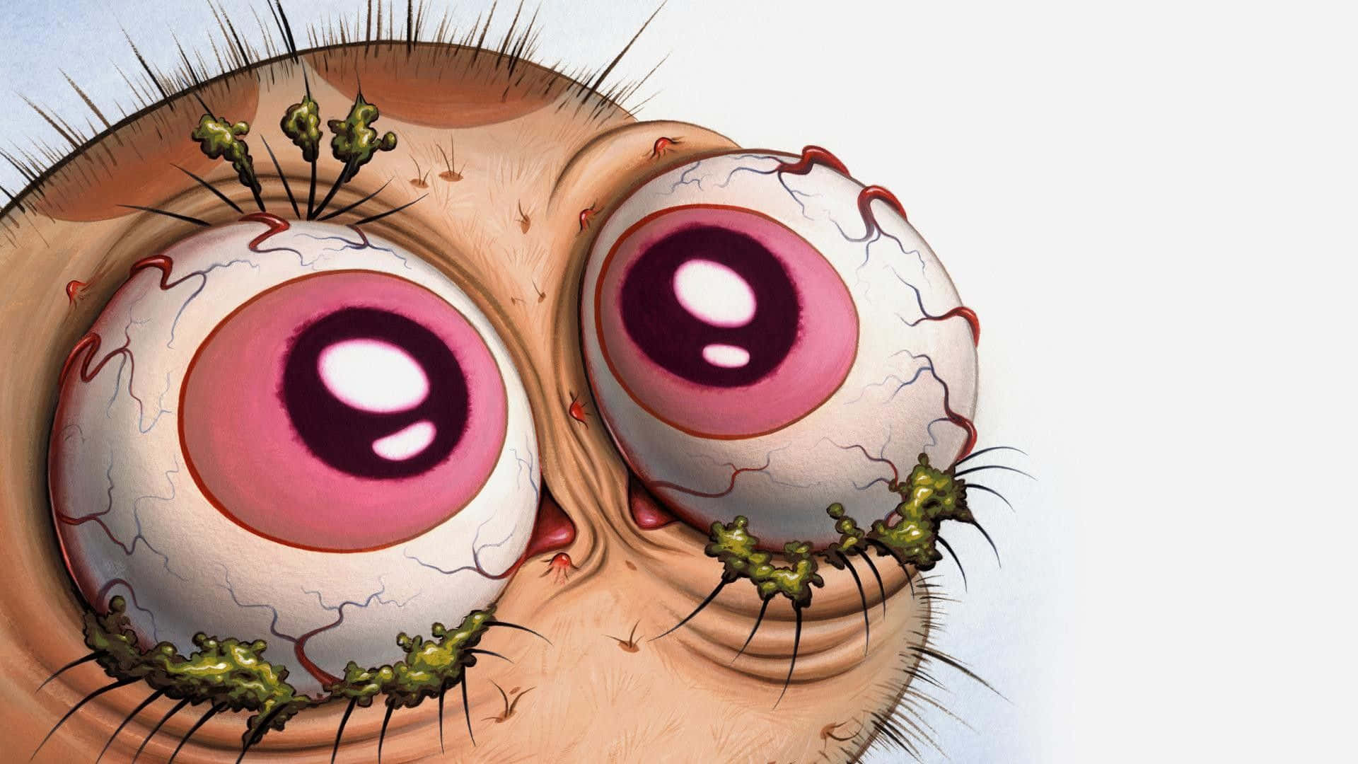 Grotesque Cartoon Eyes Background