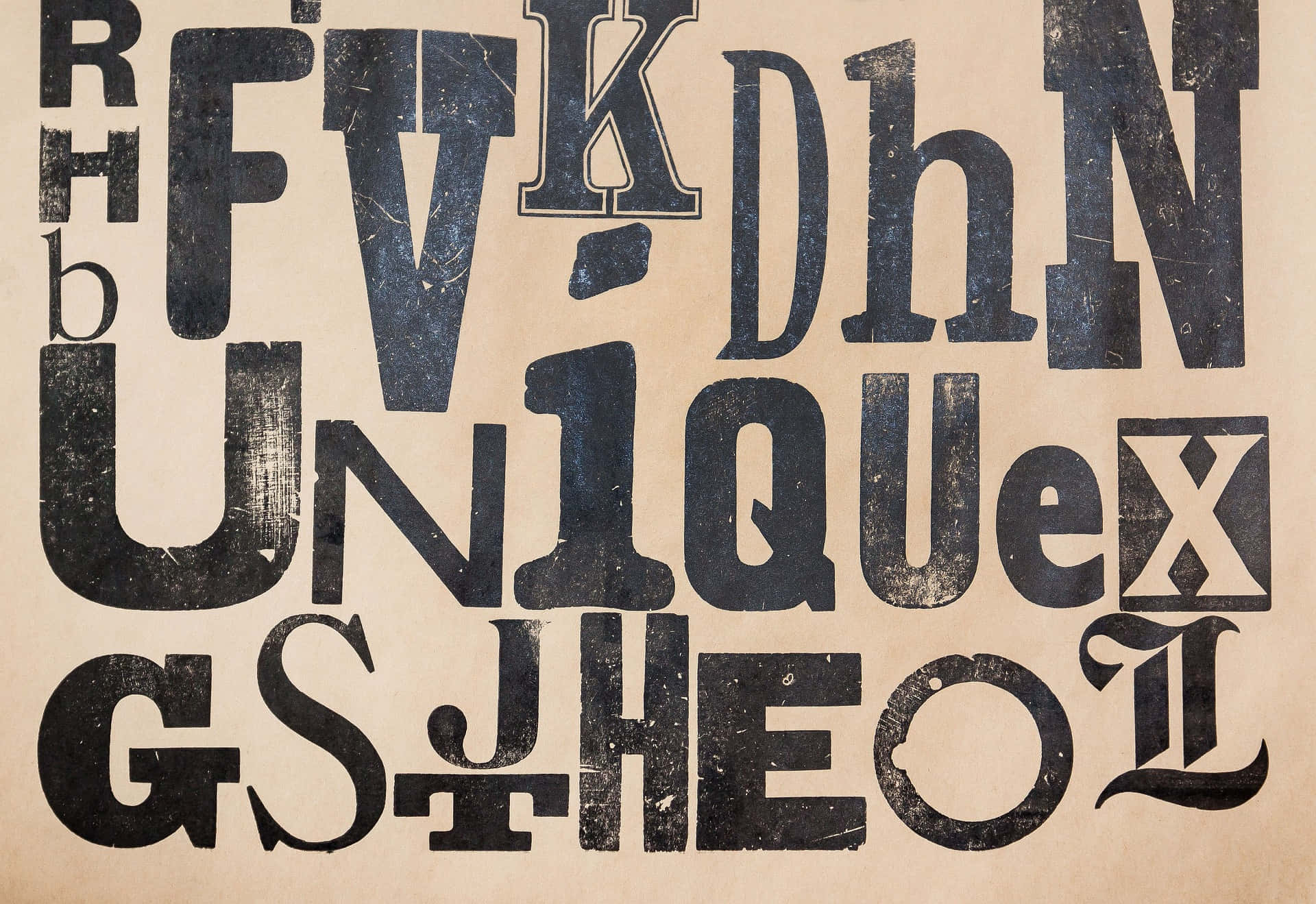 Grotesque Letters [wallpaper] Background
