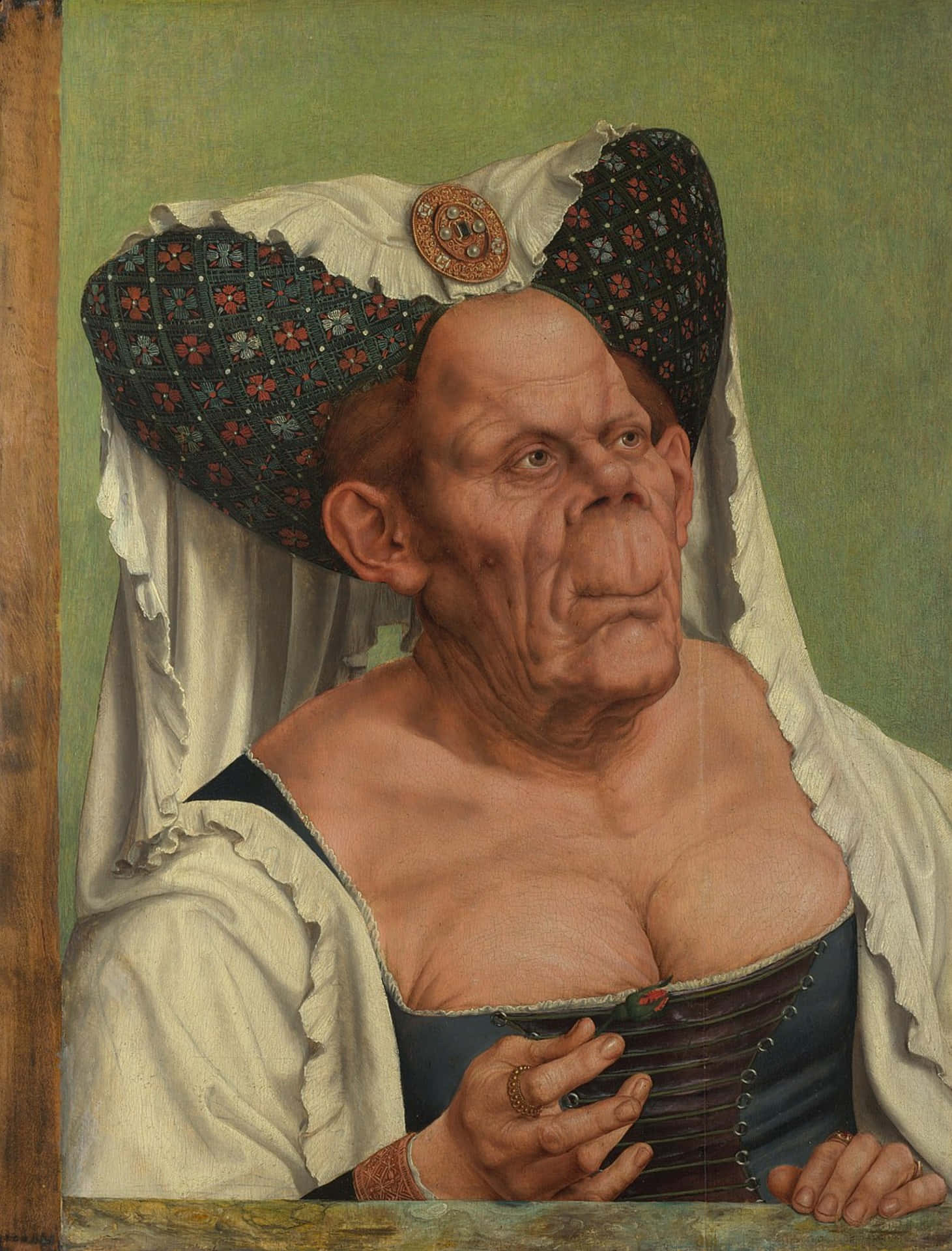 Grotesque Woman Background