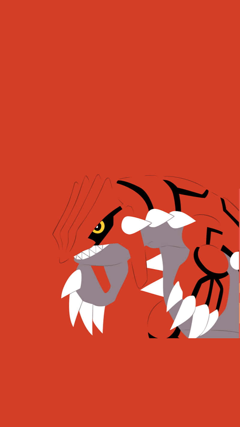 Groudon In Scarlet Background Background