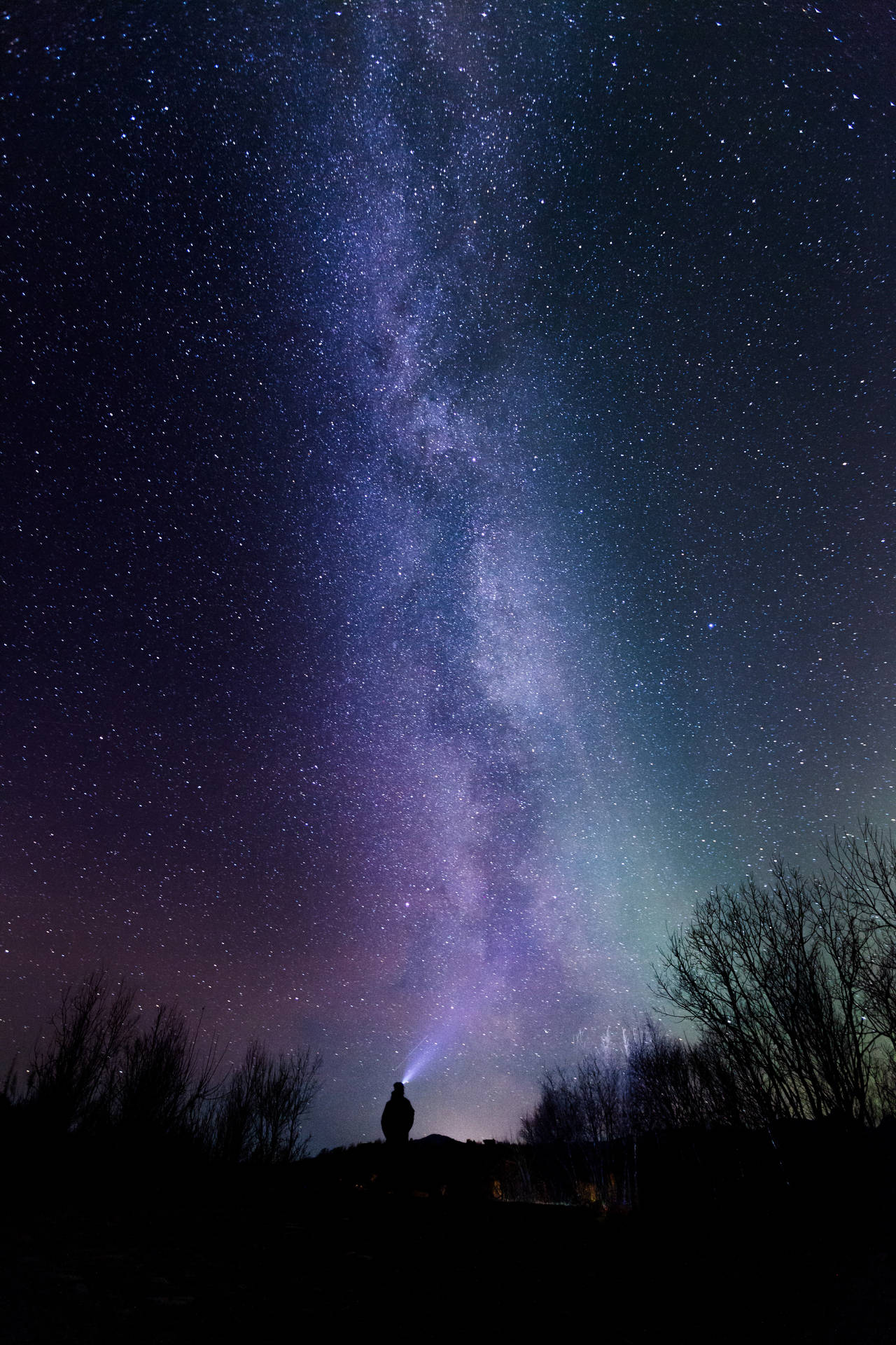 Ground View Of Space 4k Phone Background