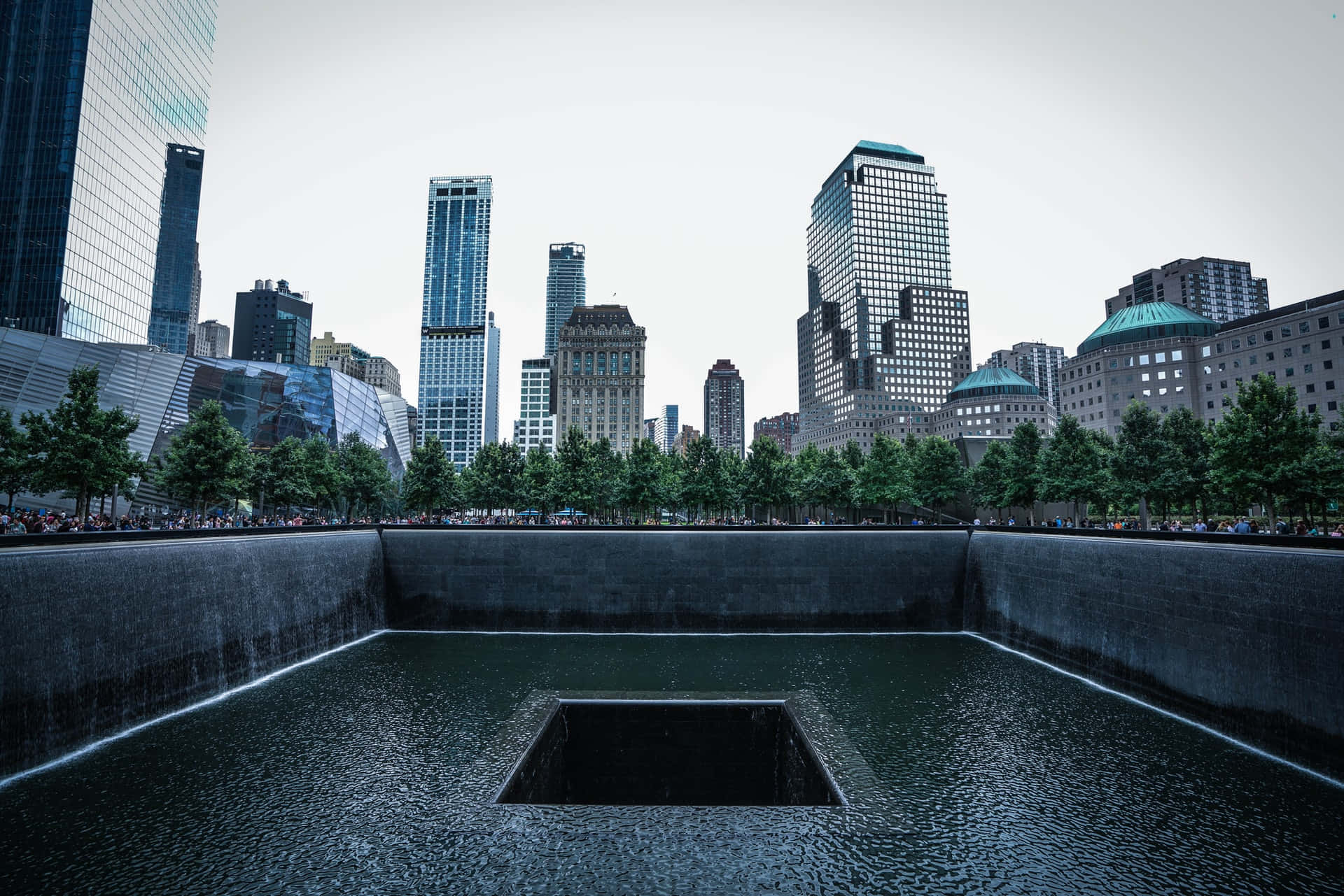 Ground Zero Reflecting Pool Background