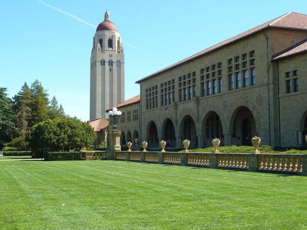 Grounds Around Stanford University Hoover Tower