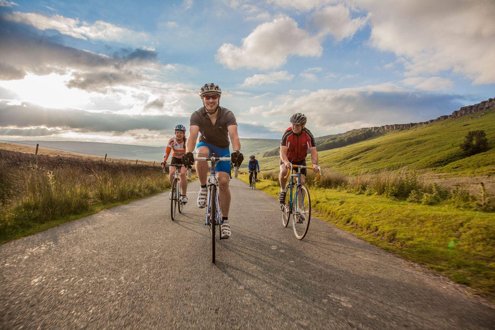 Group Bike Ride Background