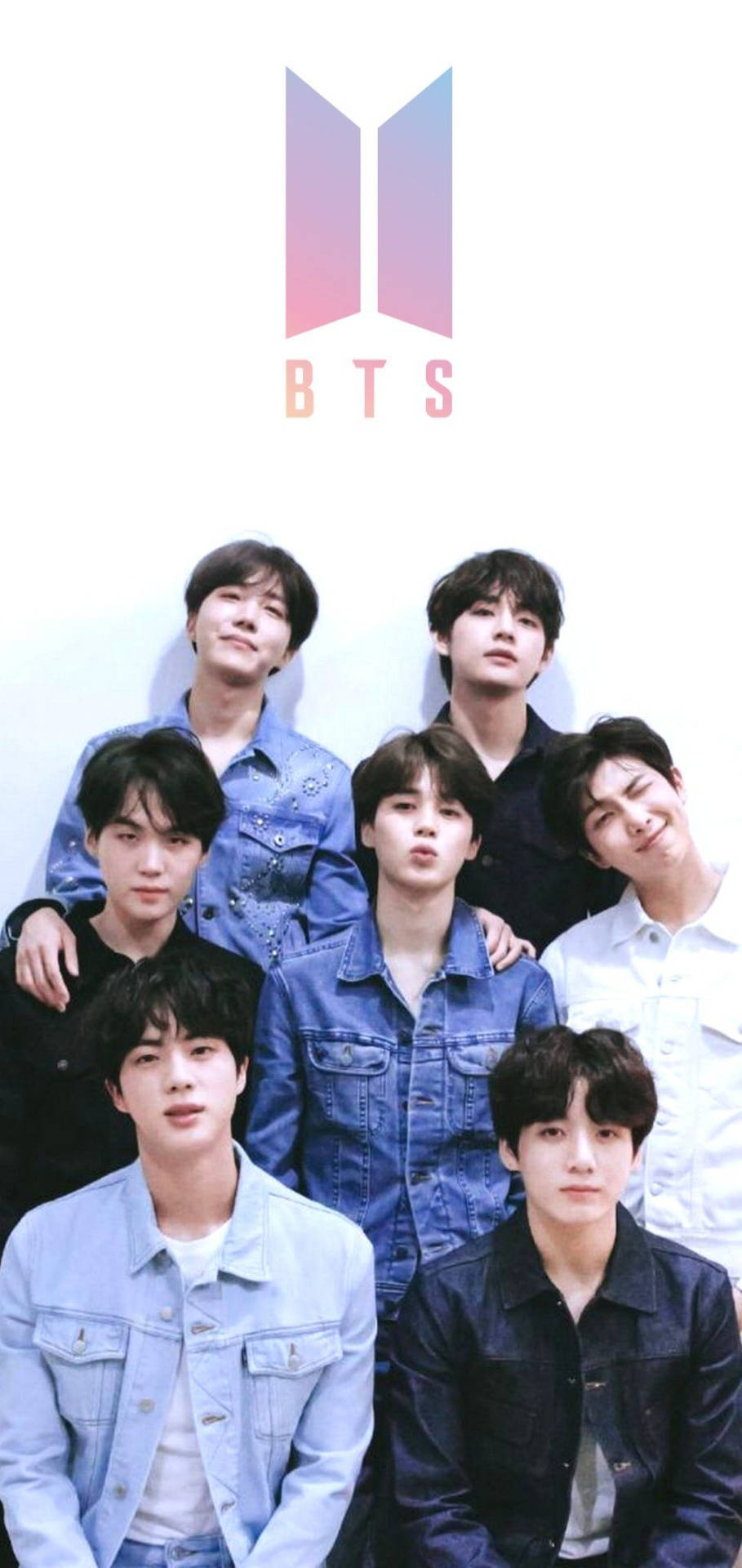 Group Bts With Logo Background