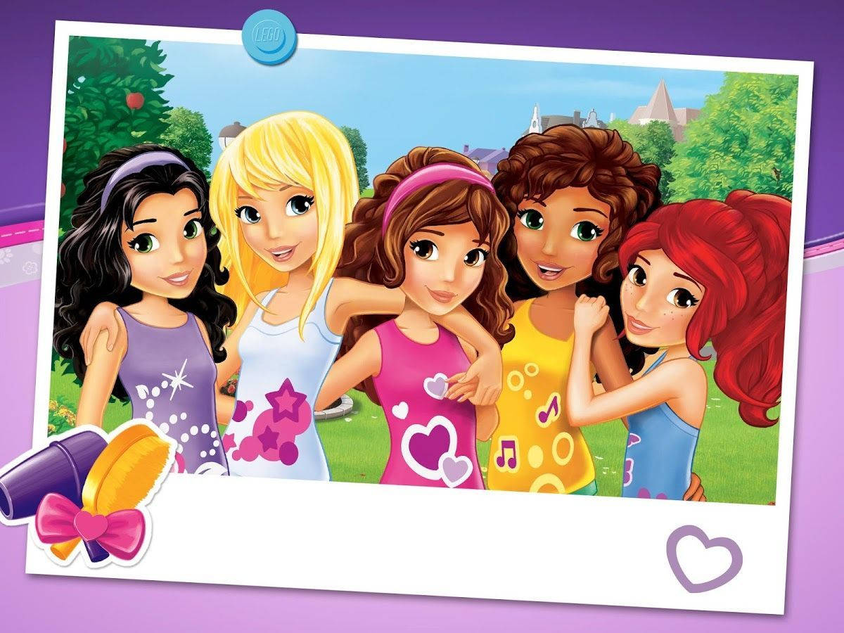 Group Lego Friends Cute Aesthetic Background