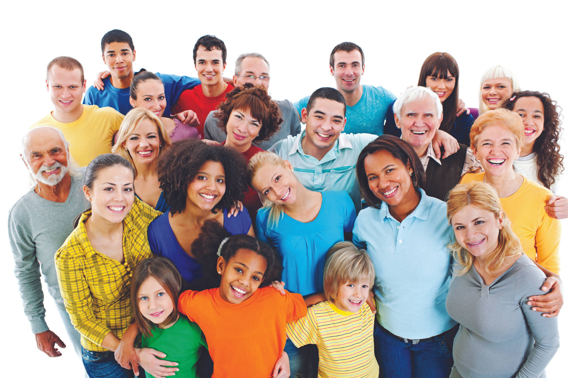 Group Of People In Different Ages Background