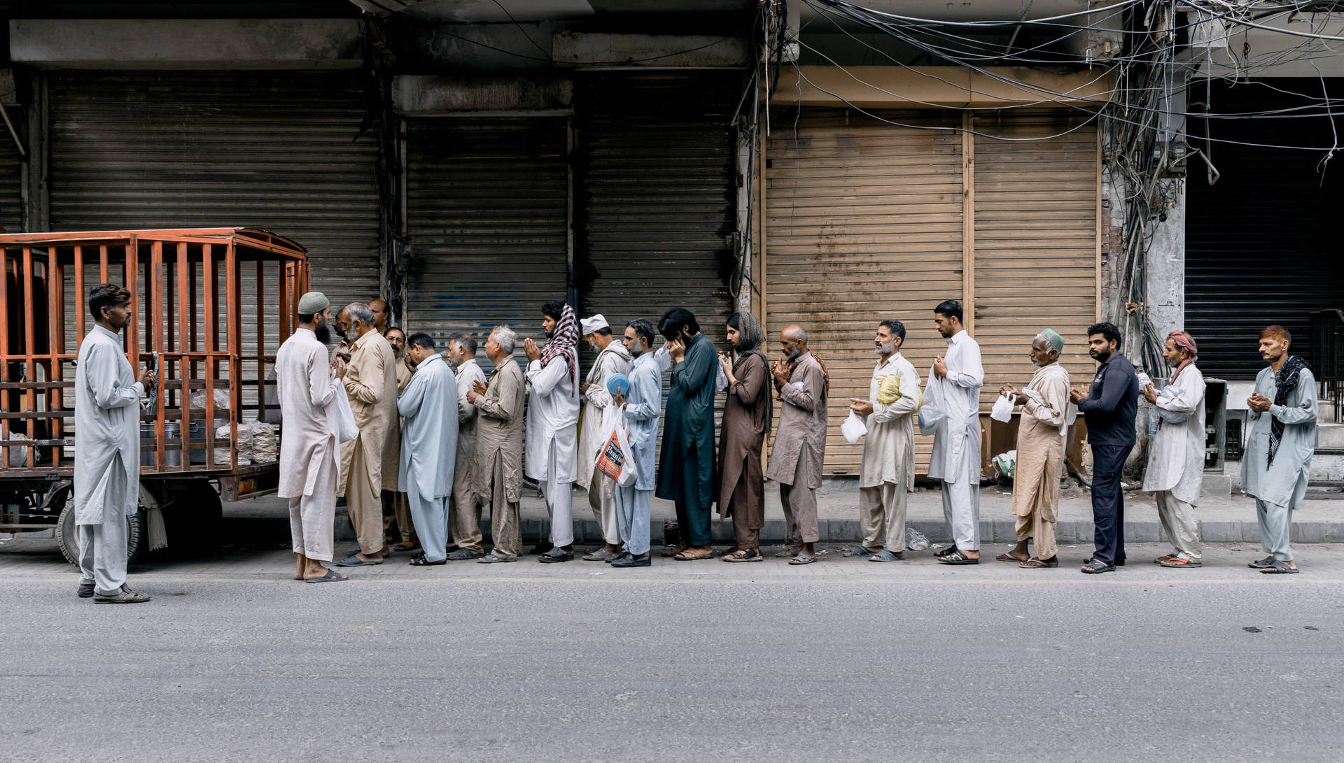 Group Of People In Line