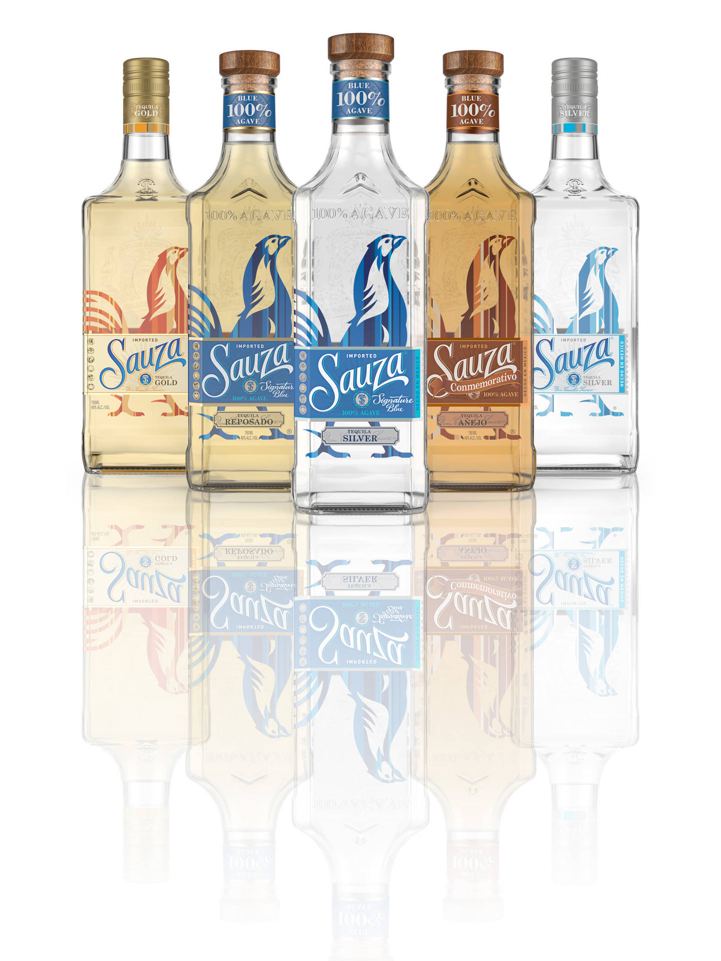 Group Of Sauza Tequila Background