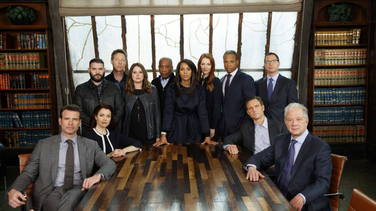 Group Photo Featuring The Cast Of Scandal Background